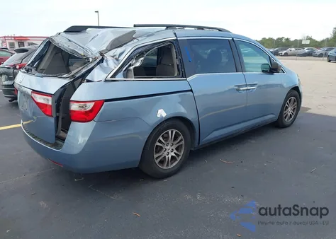 2013 Honda Odyssey Ex из США, поврежденный, VIN 5FNRL5H47DB089110